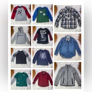 Gymboree H&M GAP Bundle of 11 Tops Shirts Hoodies Boy Size 6